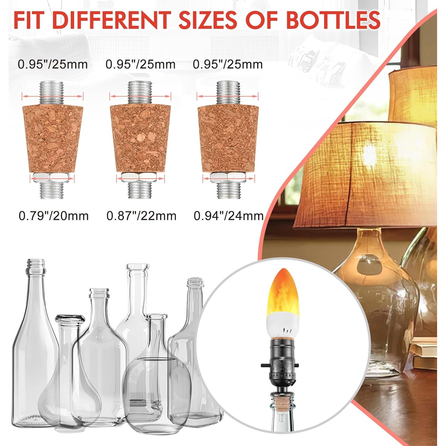 Kit de Lámpara de Botella de Vino DIY Lpraer con Bombillas LED