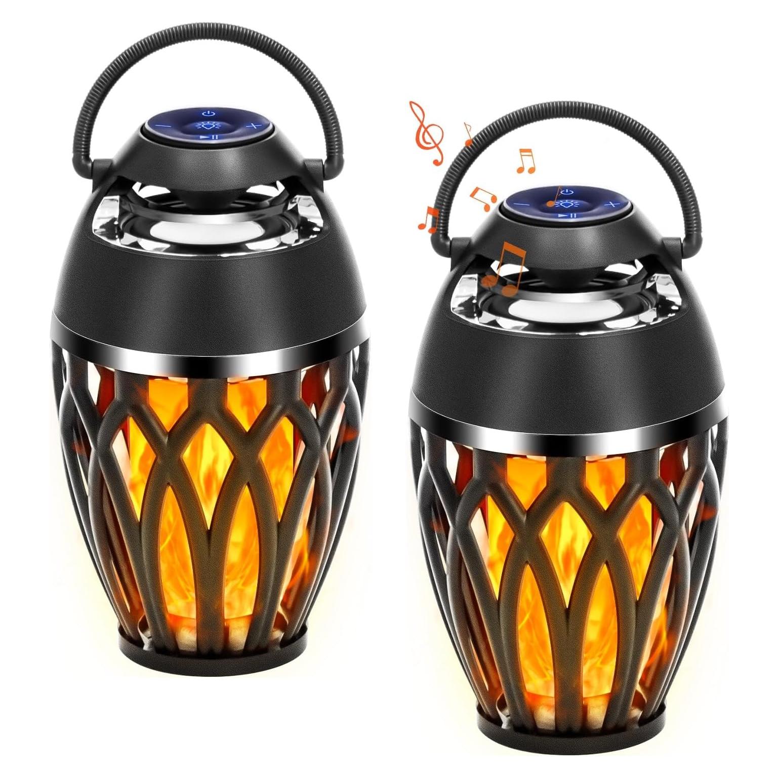 Altavoces Bluetooth Vanten 2 Paquetes con Llama LED IPX5