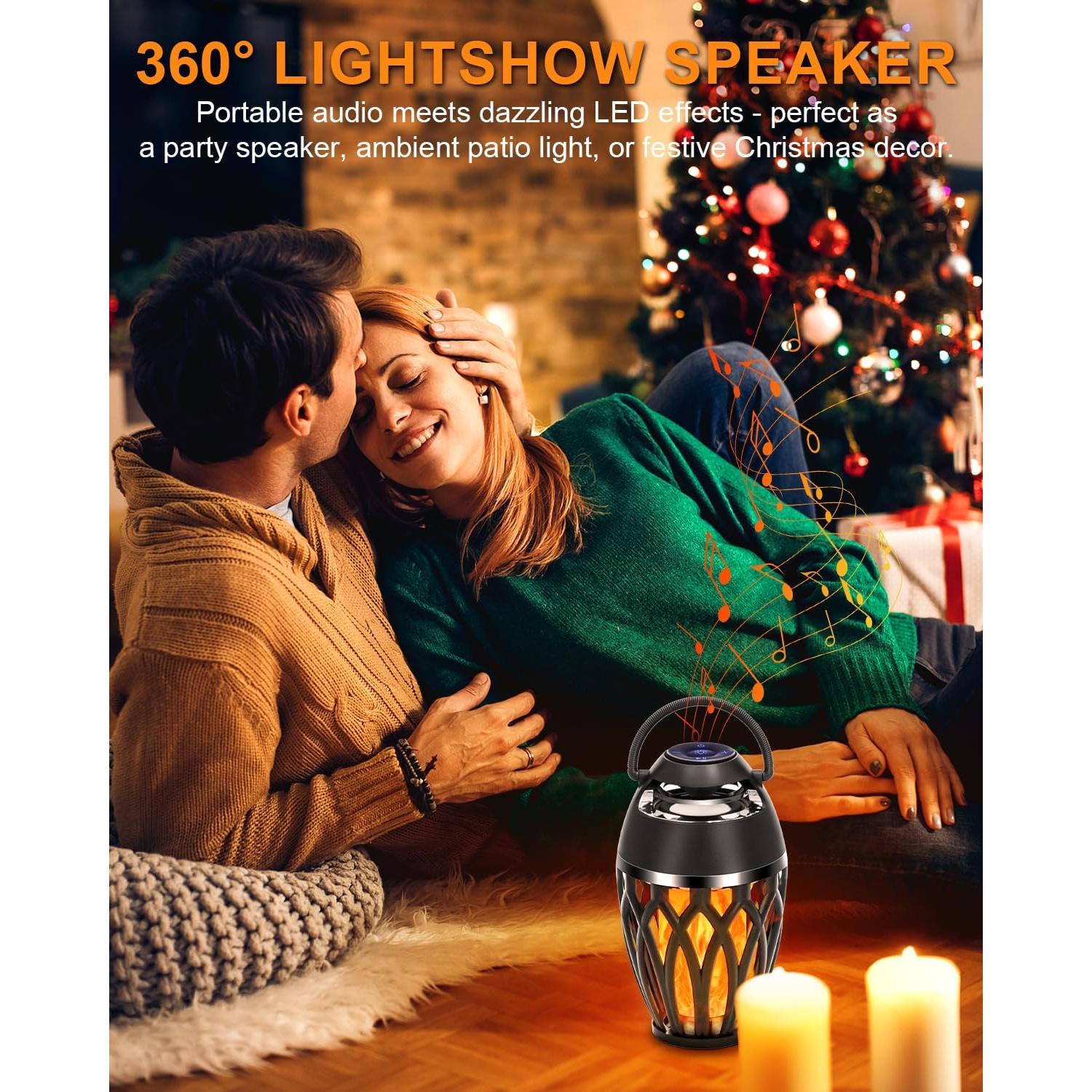 Altavoces Bluetooth Vanten 2 Paquetes con Llama LED IPX5