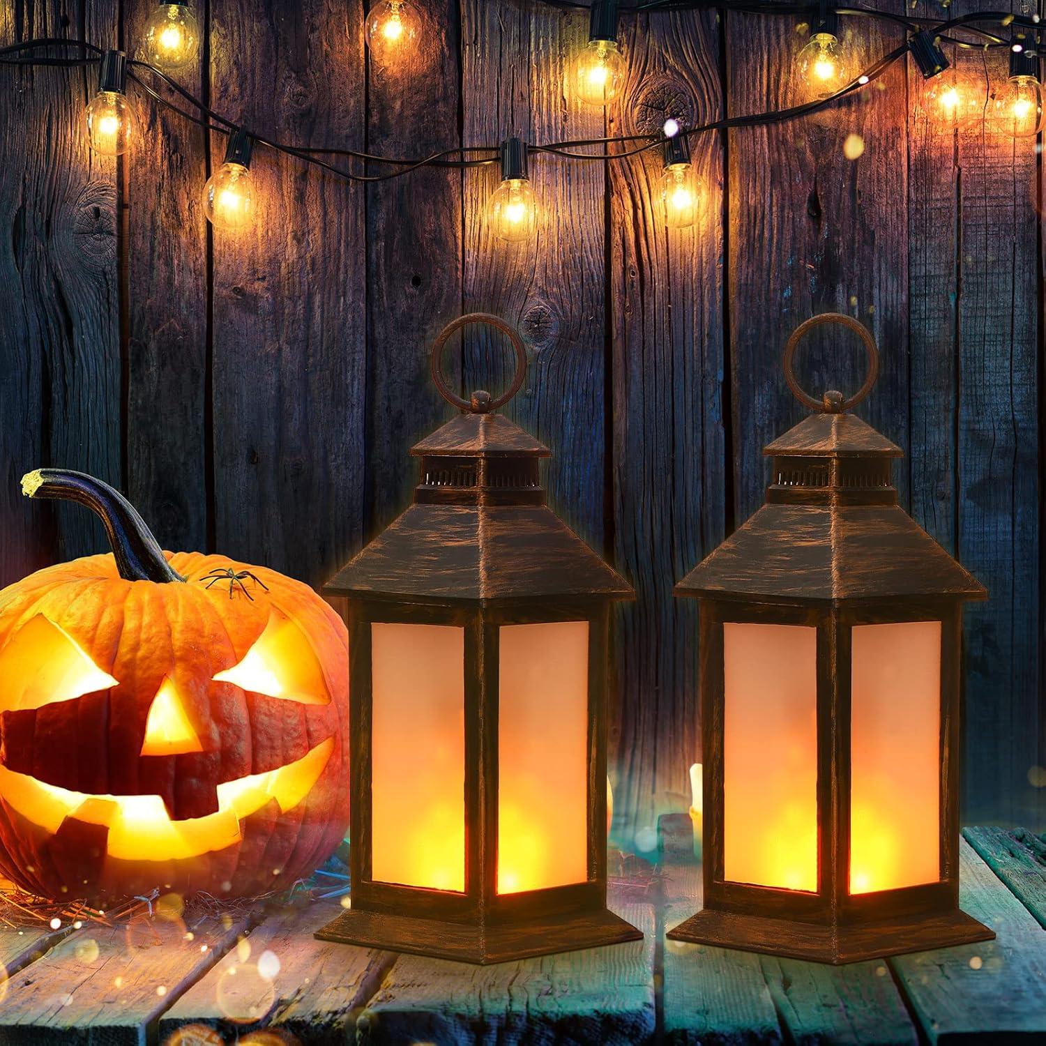 Linternas Vintage LED Tondiamo 21.34 cm 2 Pcs Decorativas