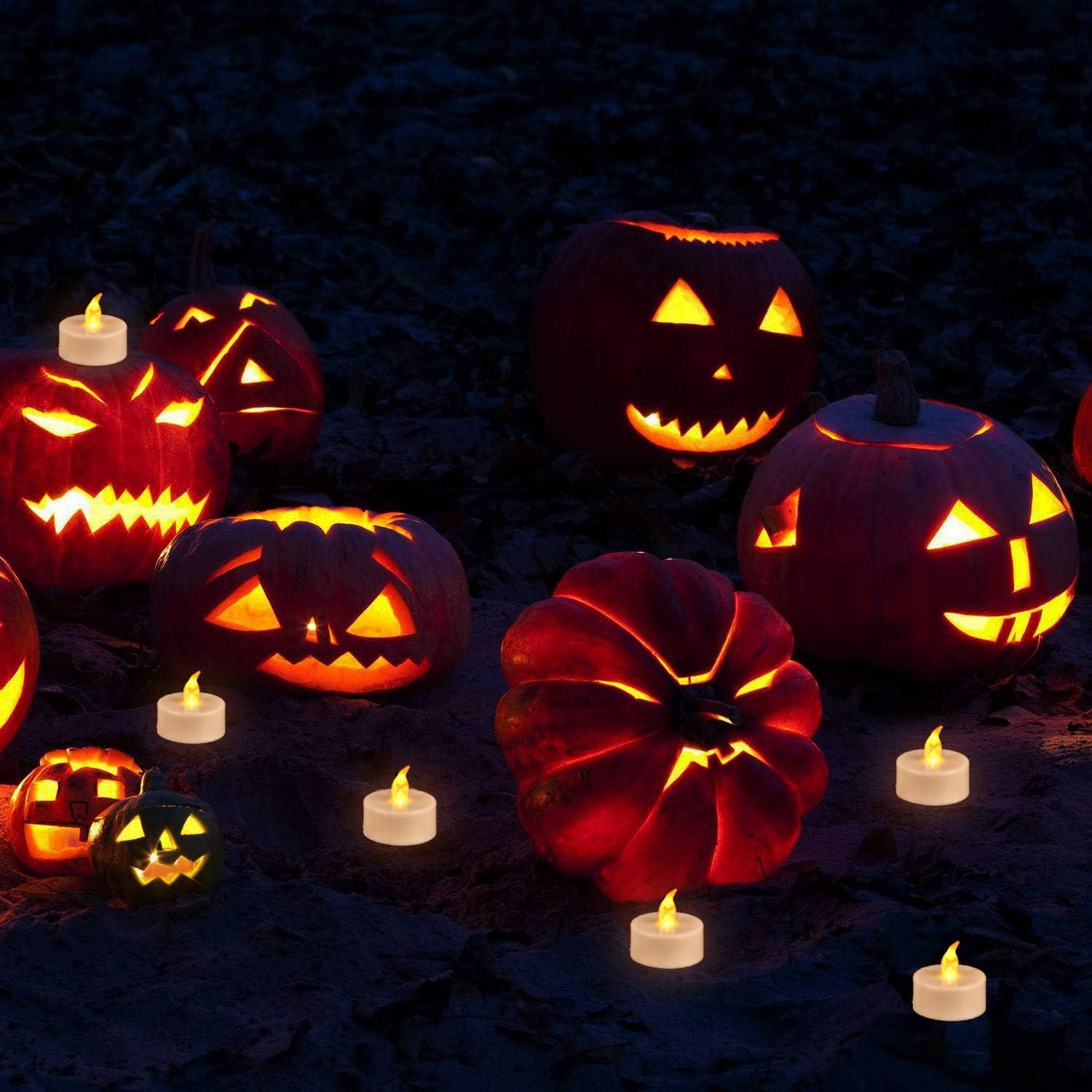 24 Velas de Té LED Sin Llama Partyreal Amarillas Cálidas