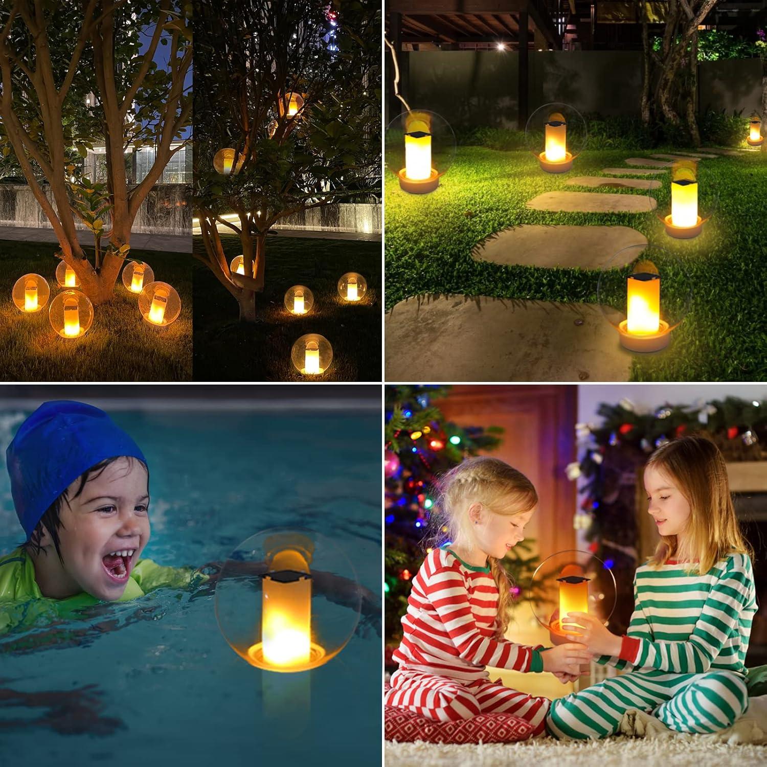 Luces Flotantes Solar LanPool 17.78 cm IP68 para Piscina (2pcs)