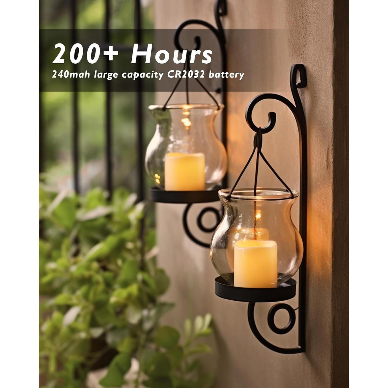 Homemory 100 Velas Votivas LED Amarillo Ámbar Sin Llama