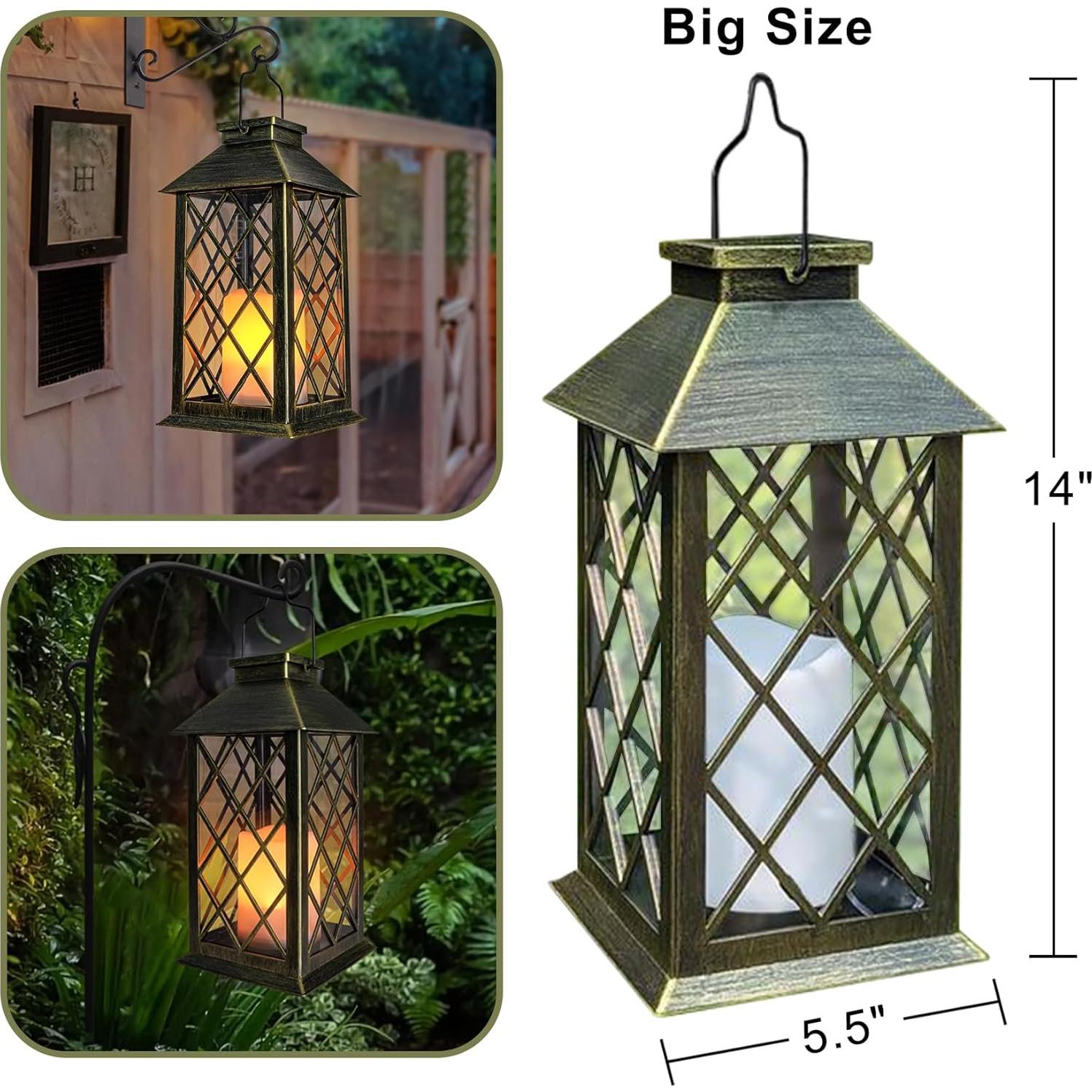 Linternas Solares TAKE ME 35.56 cm Impermeables para Jardín