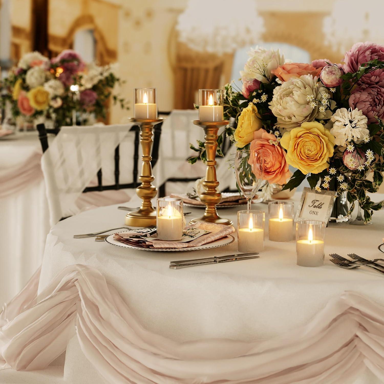 6 Velas LED Sin Llama VIODAIM con Control Remoto y Temporizador