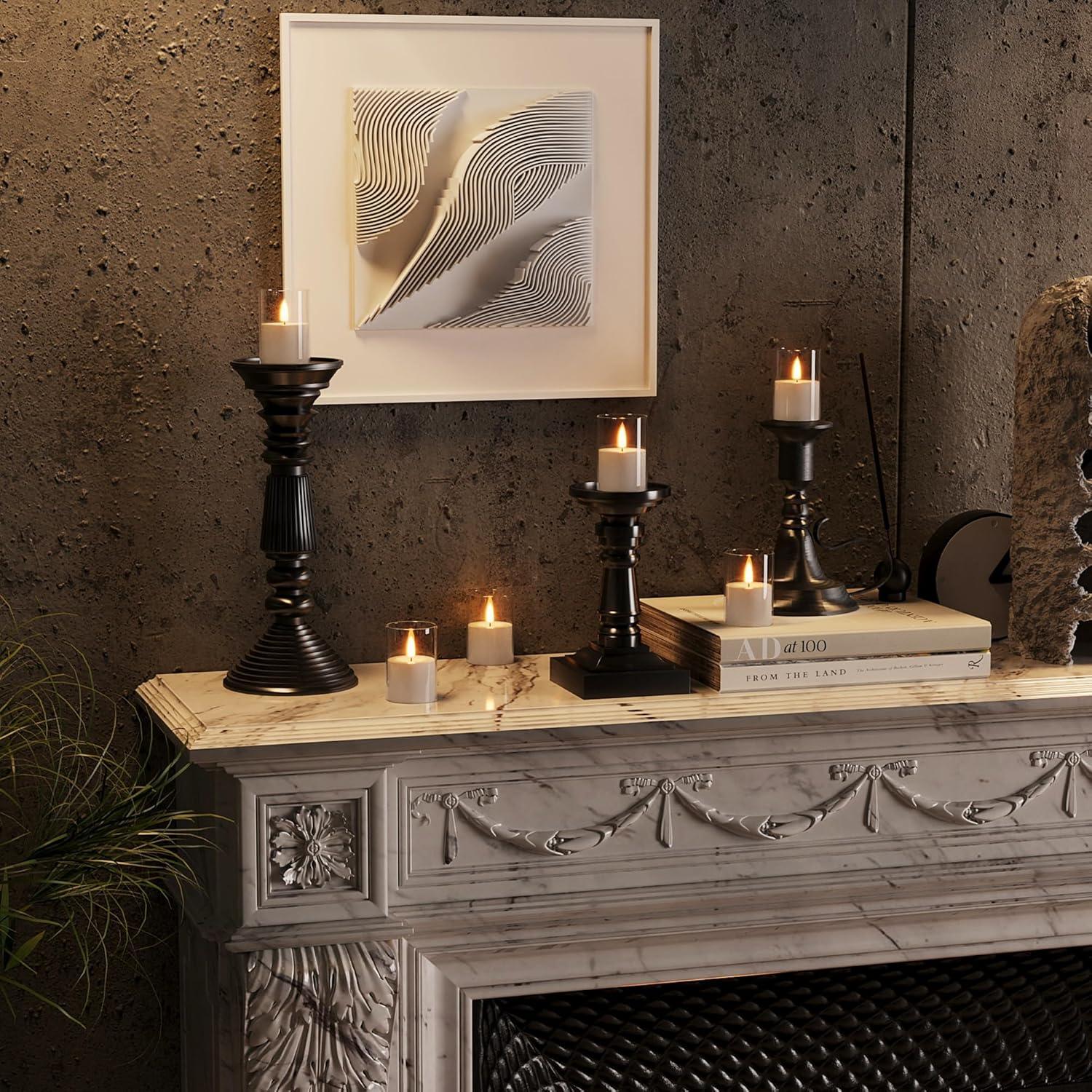 6 Velas LED Sin Llama VIODAIM con Control Remoto y Temporizador