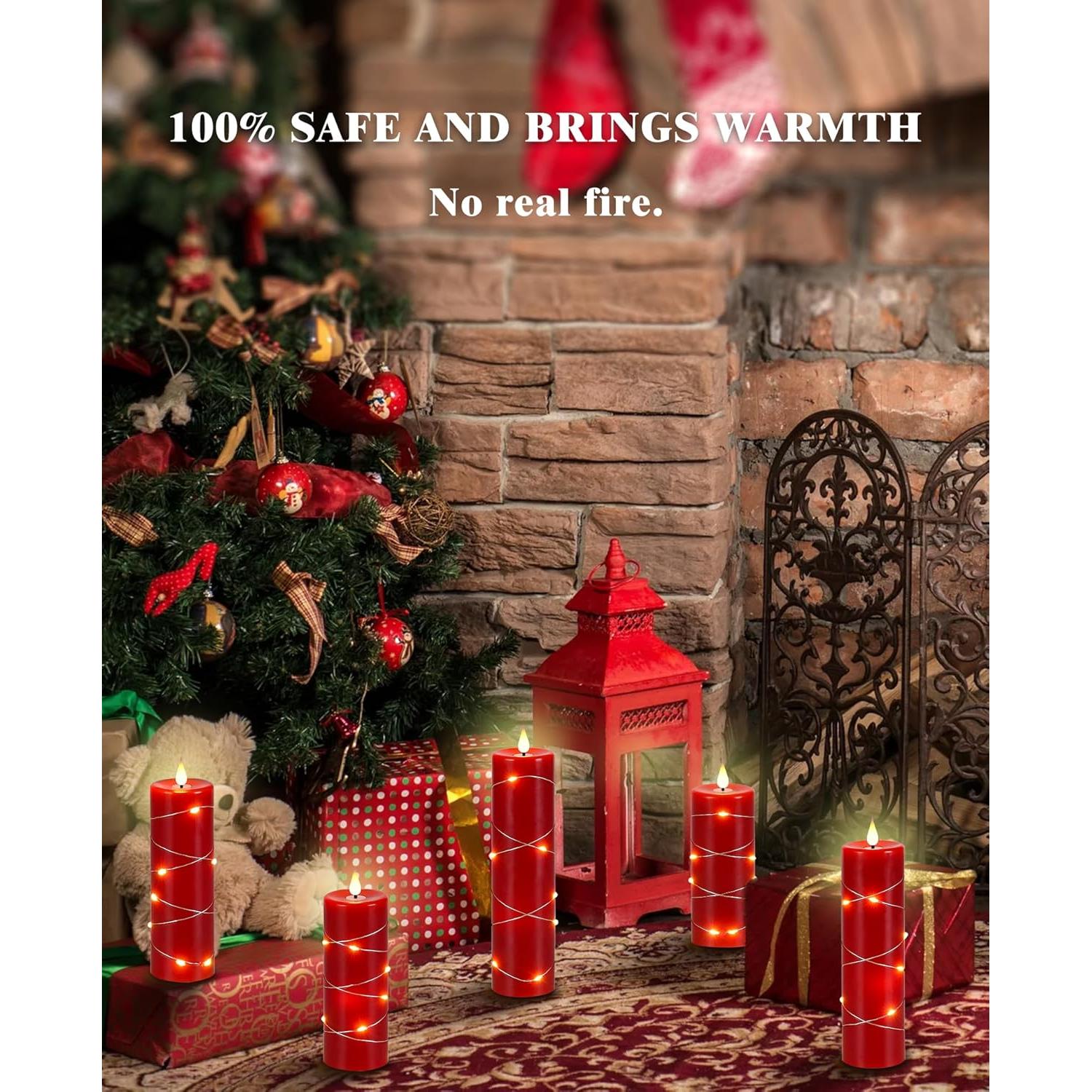 Velas LED Sin Llama Da by - 5 Piezas con Control Remoto