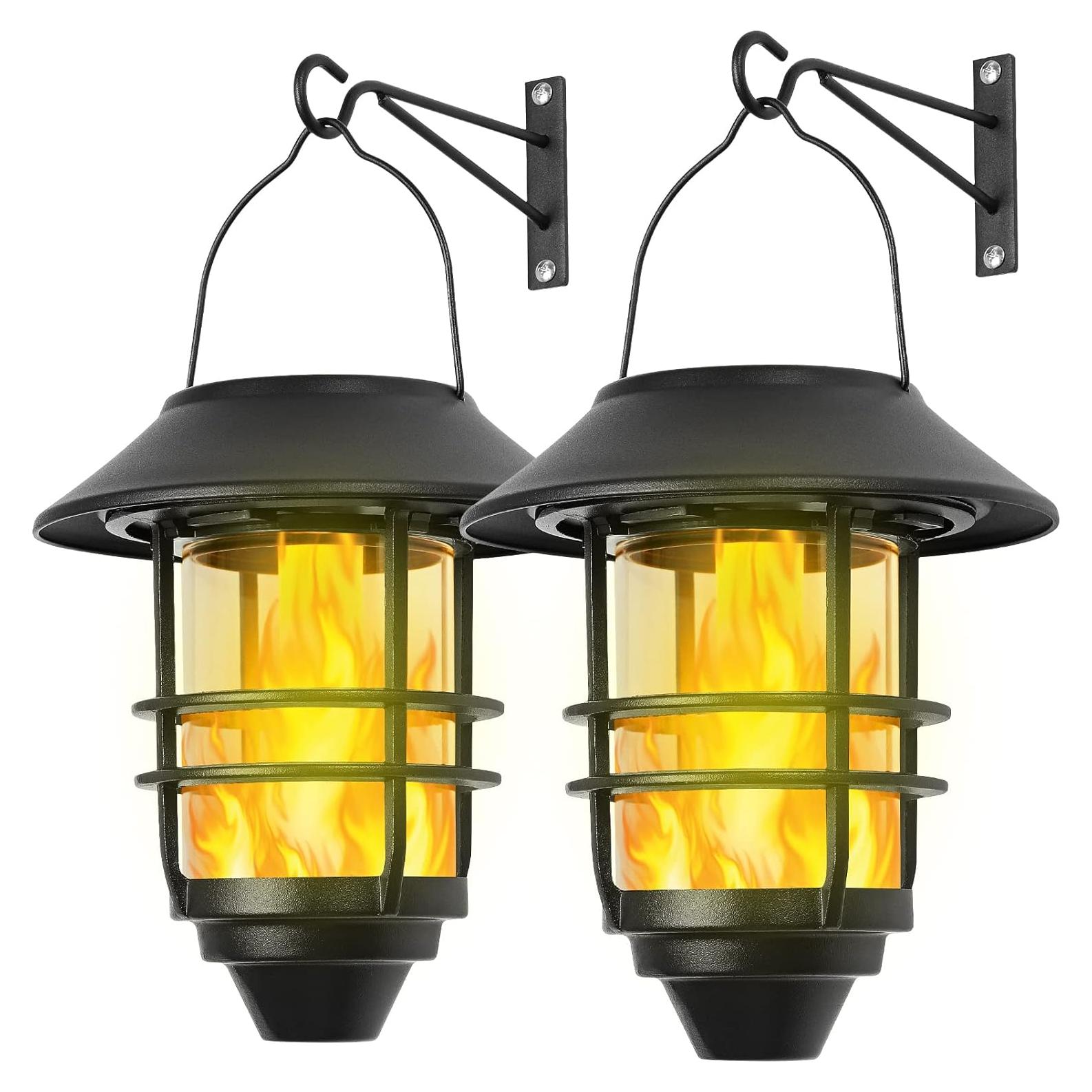 Linterna Solar Colgante Derynome, 2 Piezas, IP65, 15 Lúmenes