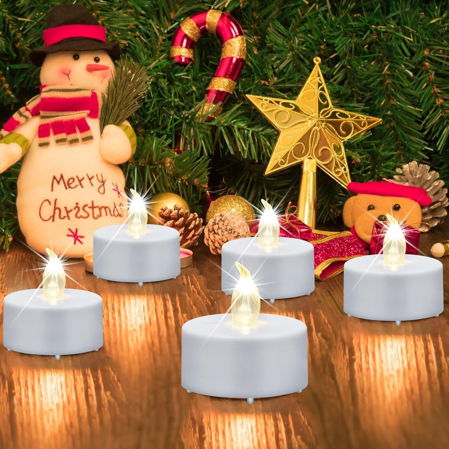 Velas LED sin llama Nancia 100PACK - 200 horas blancas cálidas