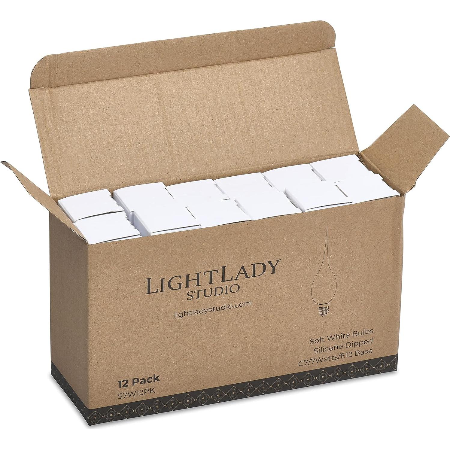 Bombillas de Silicona E12 7W LightLady Studio - Paquete de 12