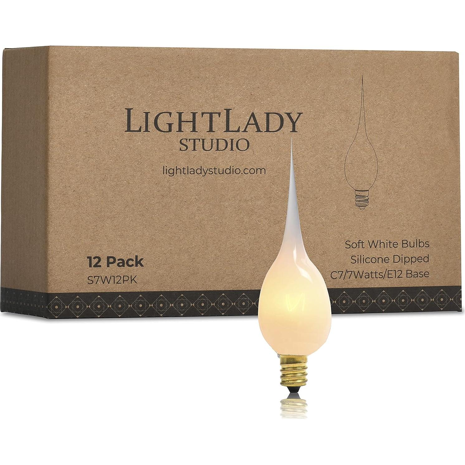 Bombillas de Silicona E12 7W LightLady Studio - Paquete de 12