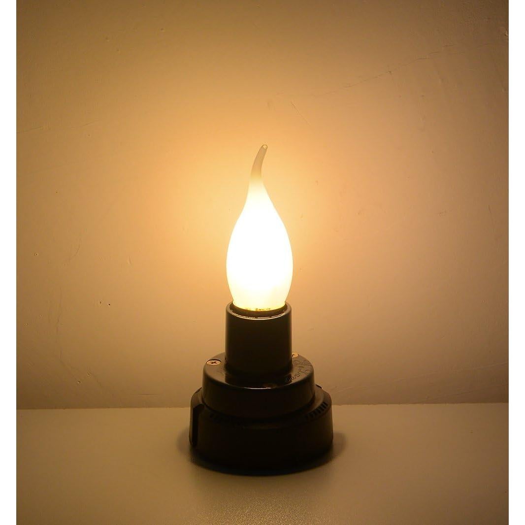 Bombilla LED Candelabra Opalray 2W Regulable 2700K - Paquete de 5