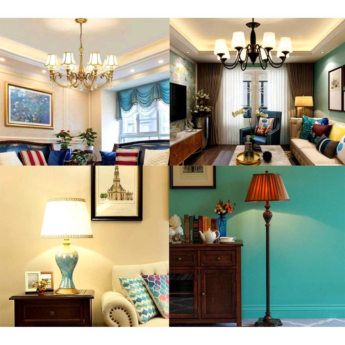 Bombilla LED Candelabra Opalray 2W Regulable 2700K - Paquete de 5