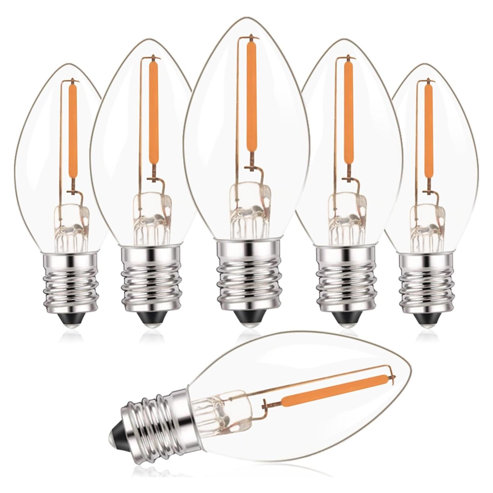 Bombilla LED Candelabro E12 Hcnew 0.5W 2700K 50LM 6-Pack