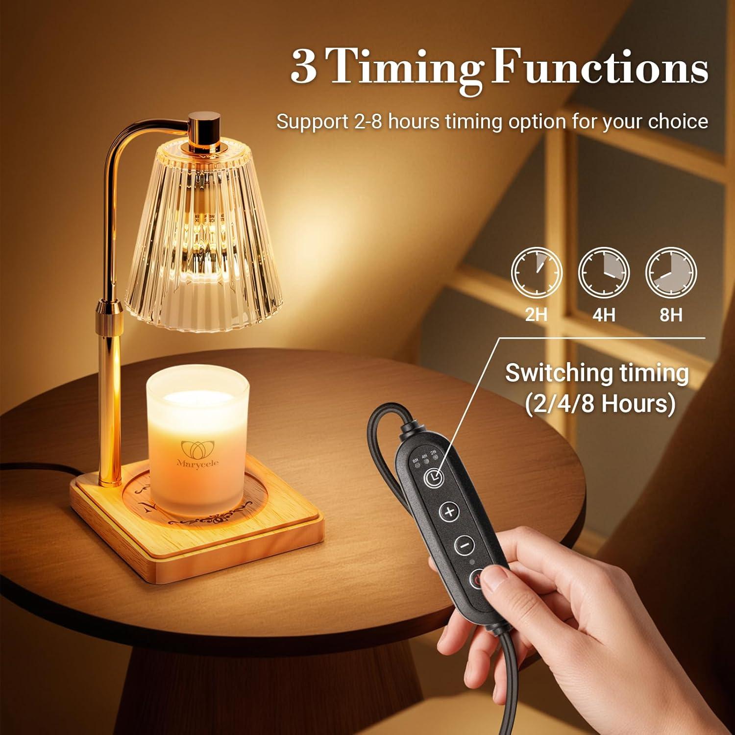 Lámparas Calentadoras de Velas Marycele 2 Pack Altura Ajustable