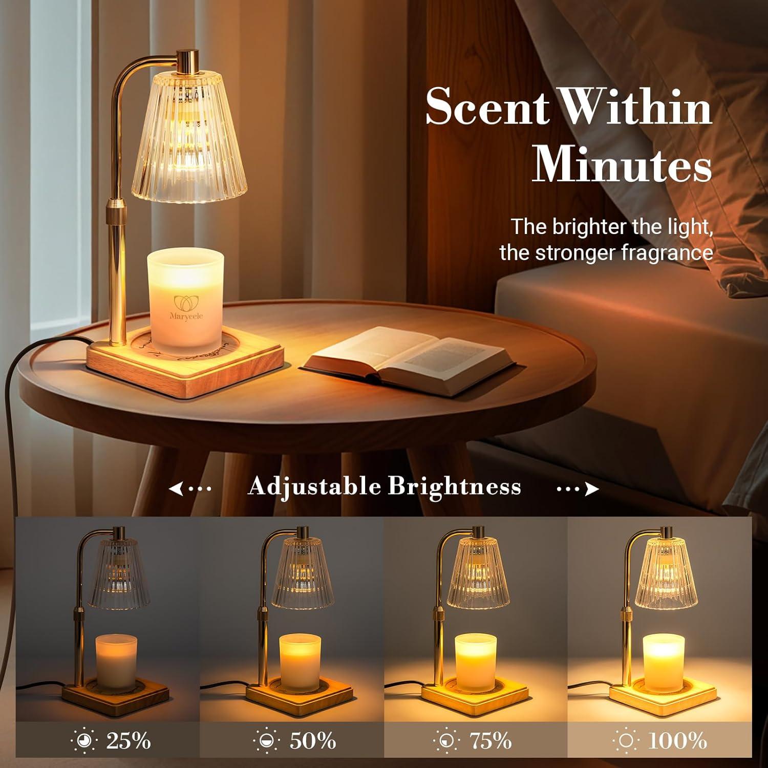Lámparas Calentadoras de Velas Marycele 2 Pack Altura Ajustable