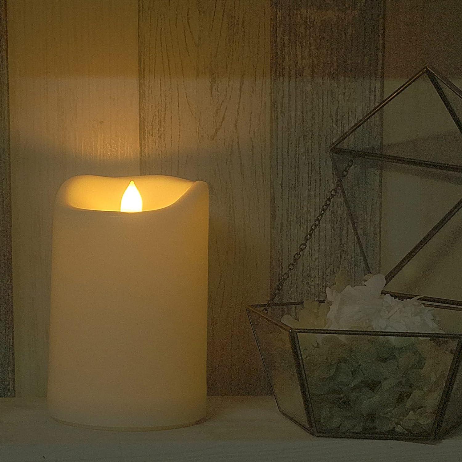 Vela LED de Pilar Impermeable Jingtech 10.16x15.24 cm Paquete de 2