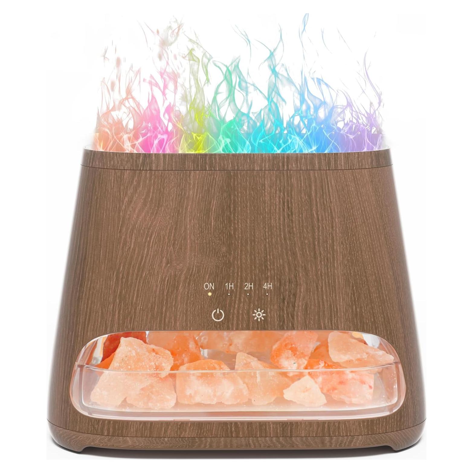 Difusor de Aromaterapia y Lámpara de Sal Salkin 150ml Oscuro