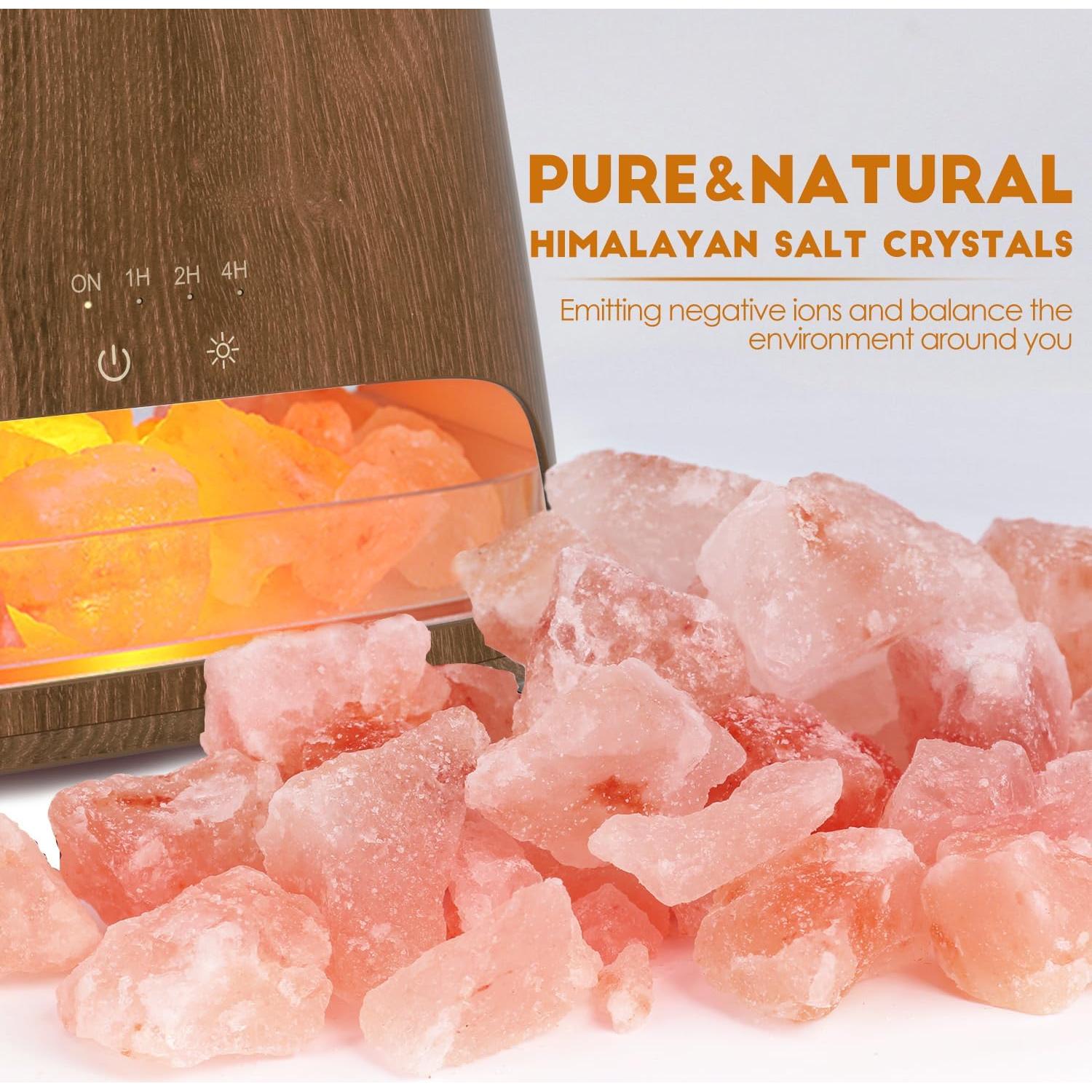 Difusor de Aromaterapia y Lámpara de Sal Salkin 150ml Oscuro