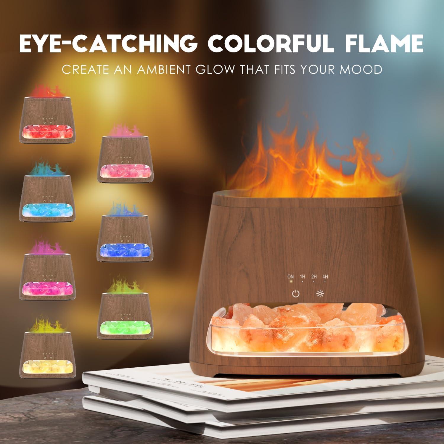 Difusor de Aromaterapia y Lámpara de Sal Salkin 150ml Oscuro