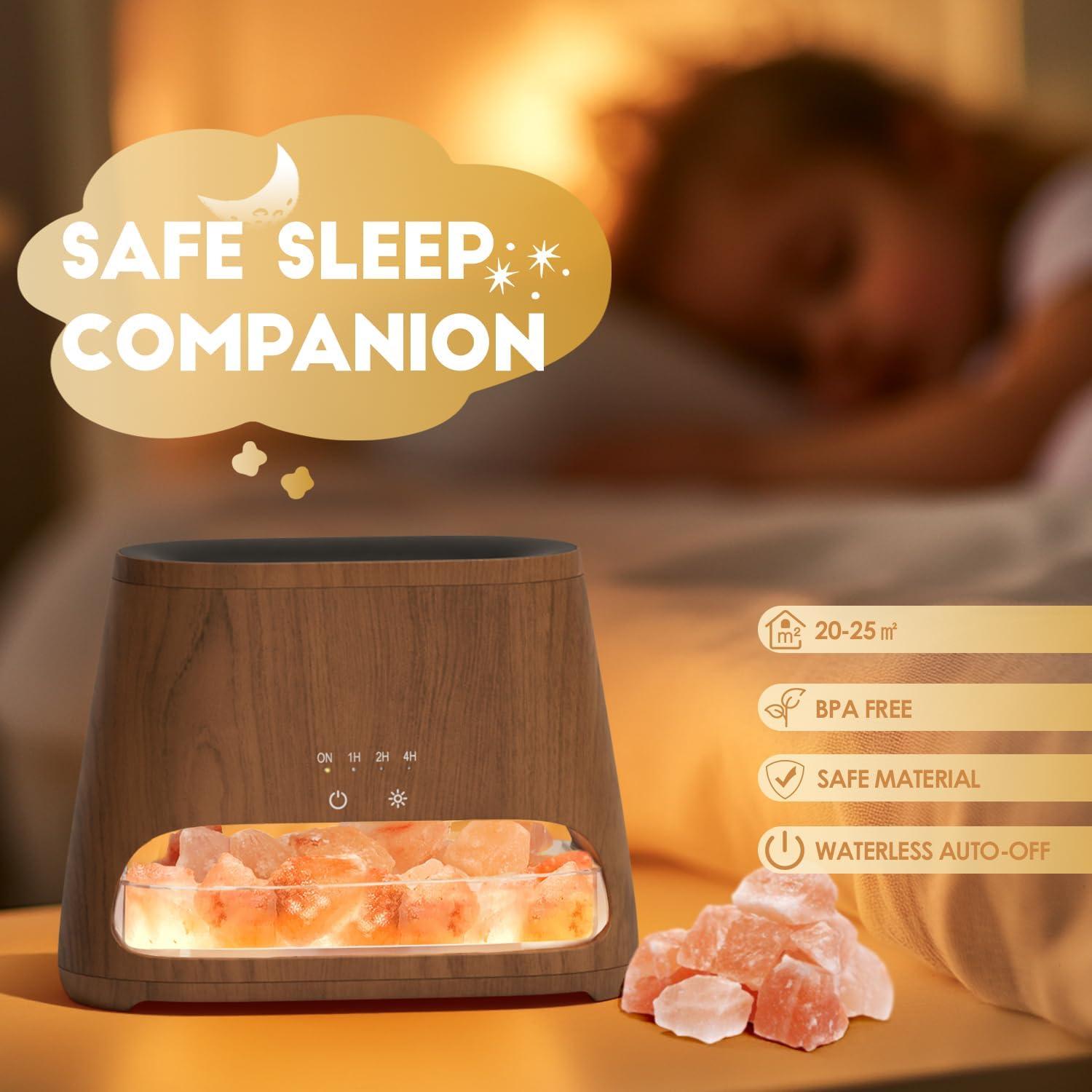 Difusor de Aromaterapia y Lámpara de Sal Salkin 150ml Oscuro