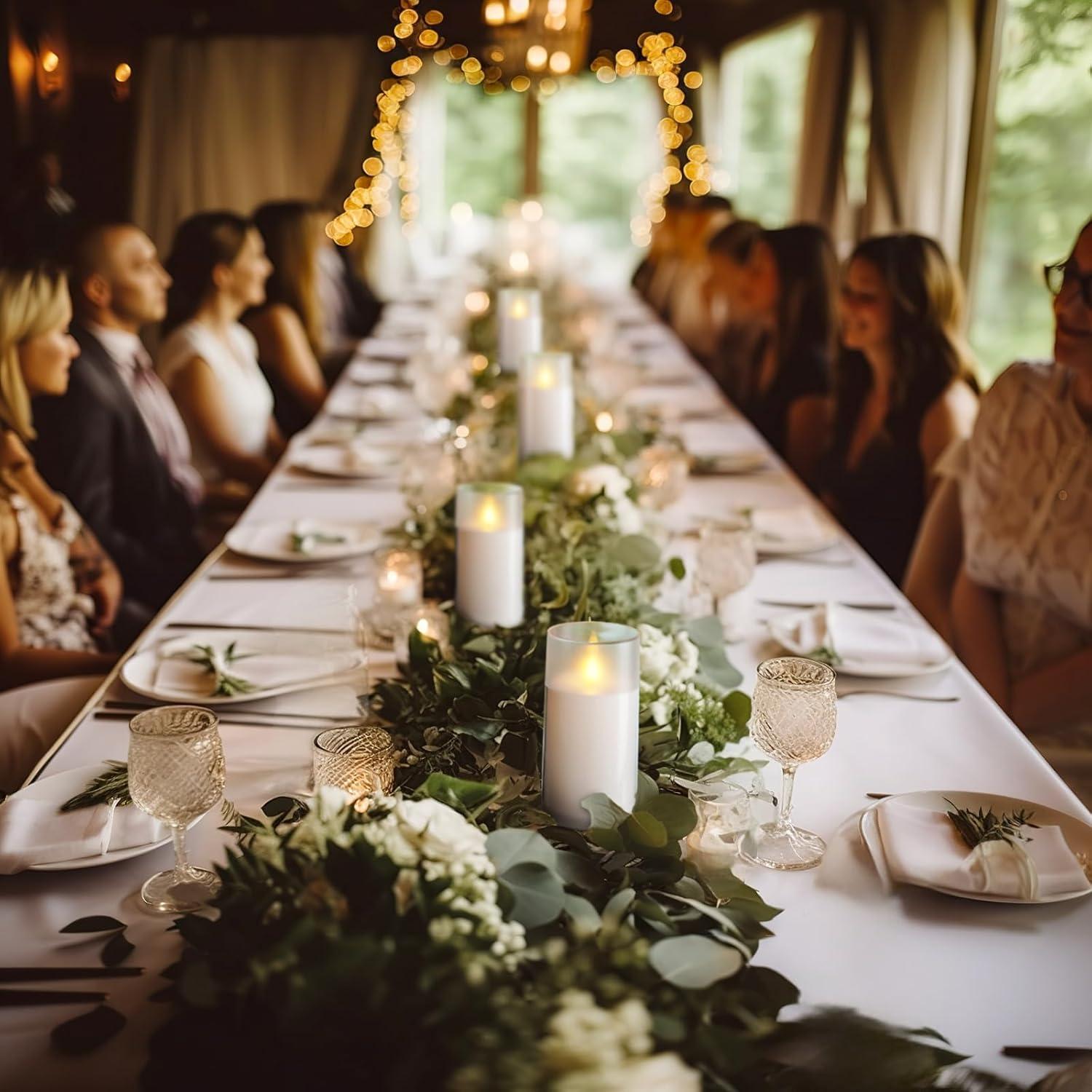 Juego de 3 Velas LED Homemory con Control Remoto y Temporizador