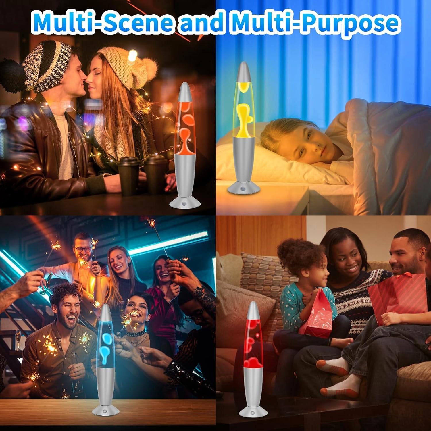 Lámpara de Movimiento Líquido LED RGB Besight 34.3cm Control Remoto