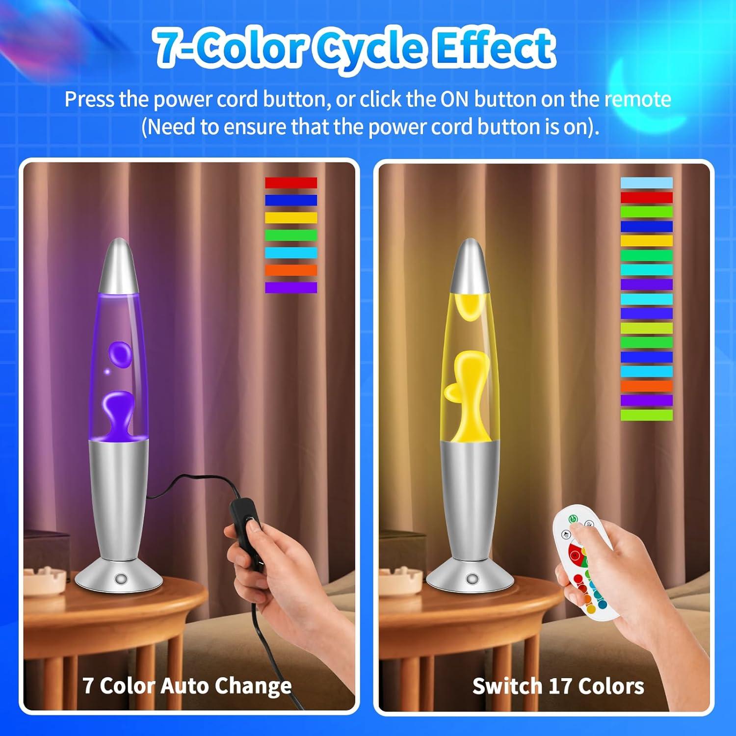 Lámpara de Movimiento Líquido LED RGB Besight 34.3cm Control Remoto