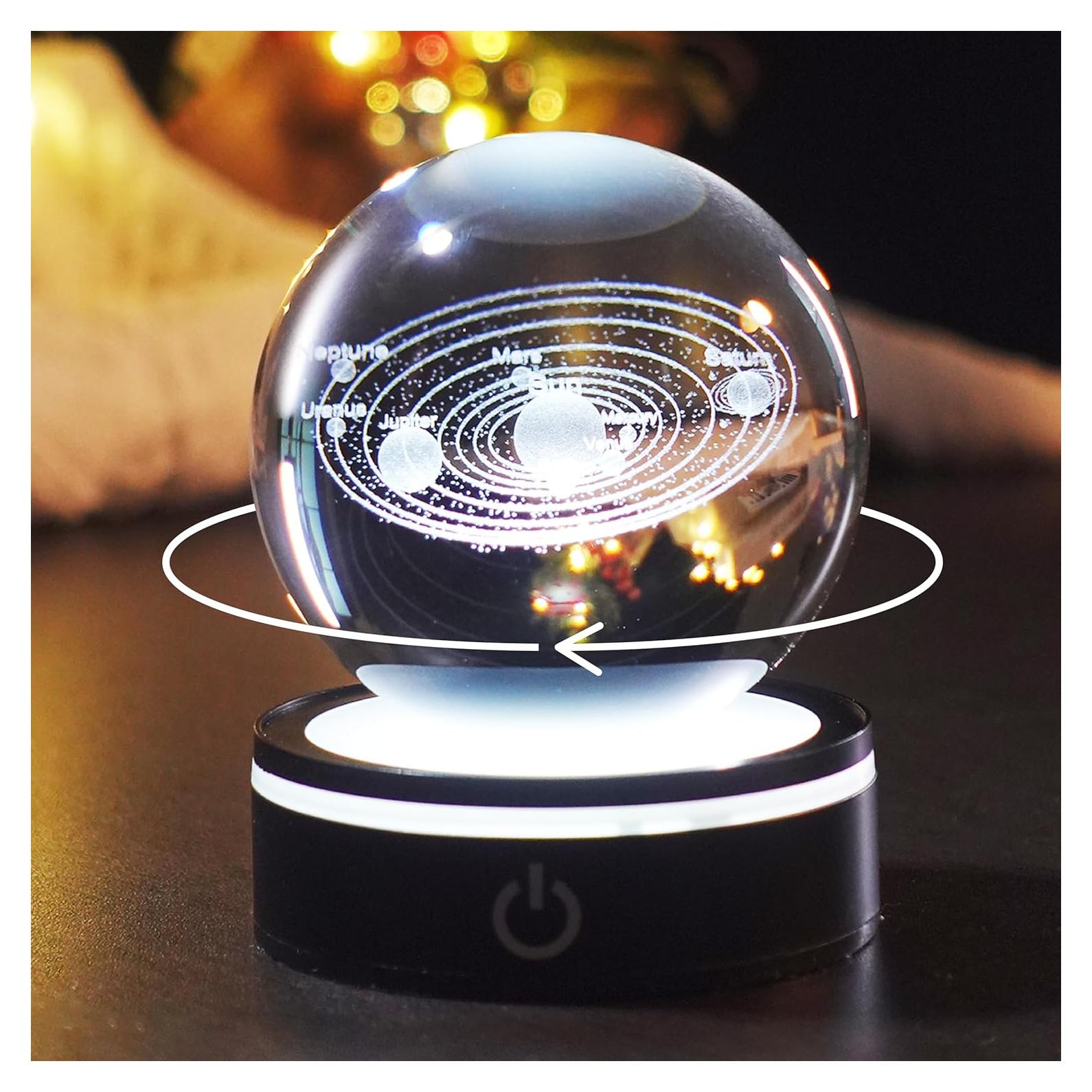 Luz Nocturna 3D CAVA Sistema Solar Multicolor 10.9cm