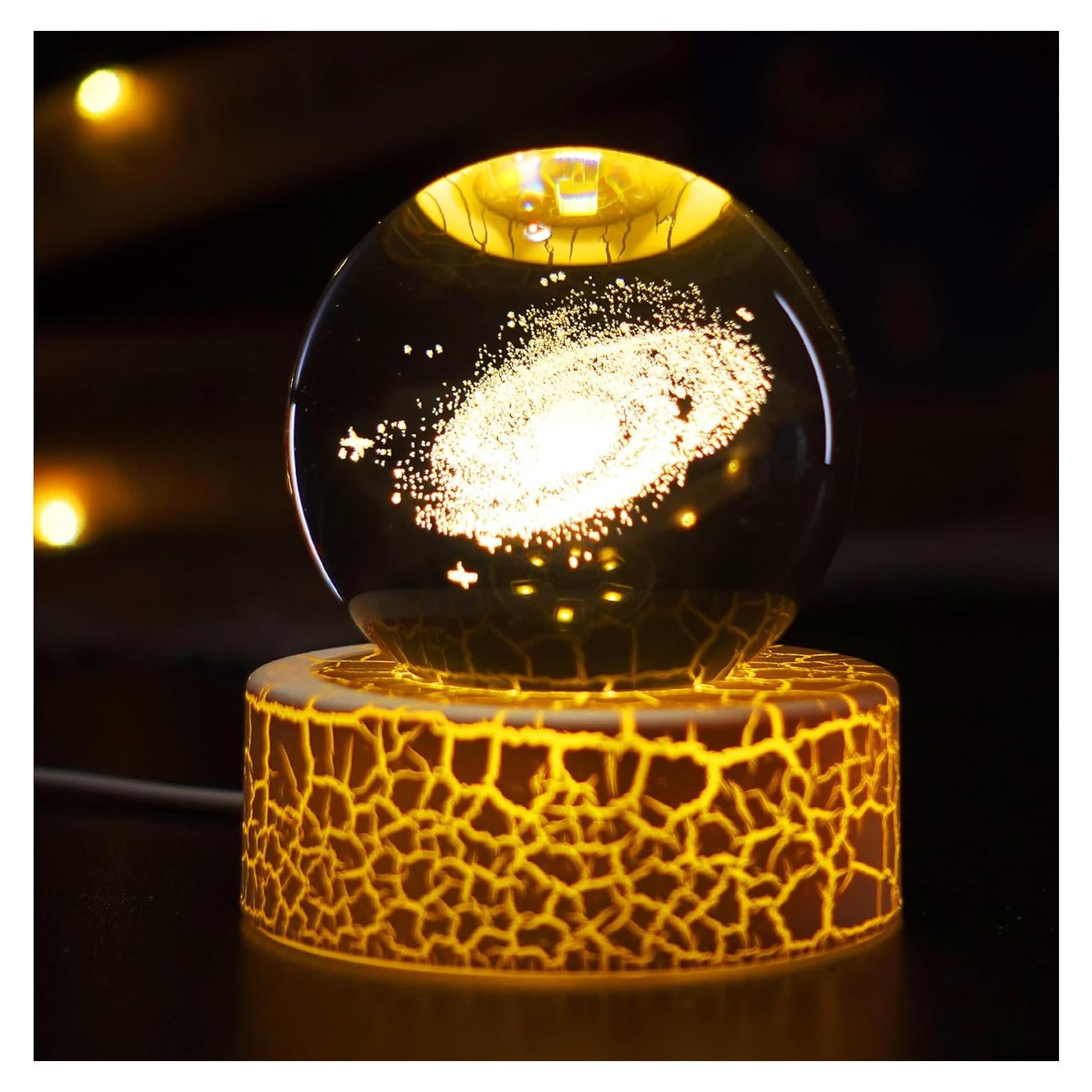 Luz Nocturna 3D Nebulosa Galáctica PETMIMIXD 6 cm LED