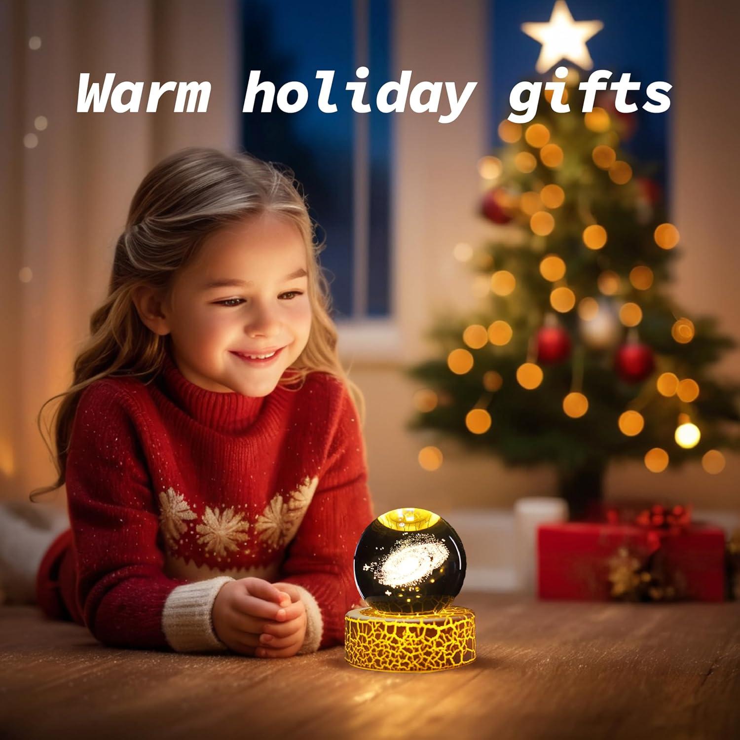 Luz Nocturna 3D Nebulosa Galáctica PETMIMIXD 6 cm LED