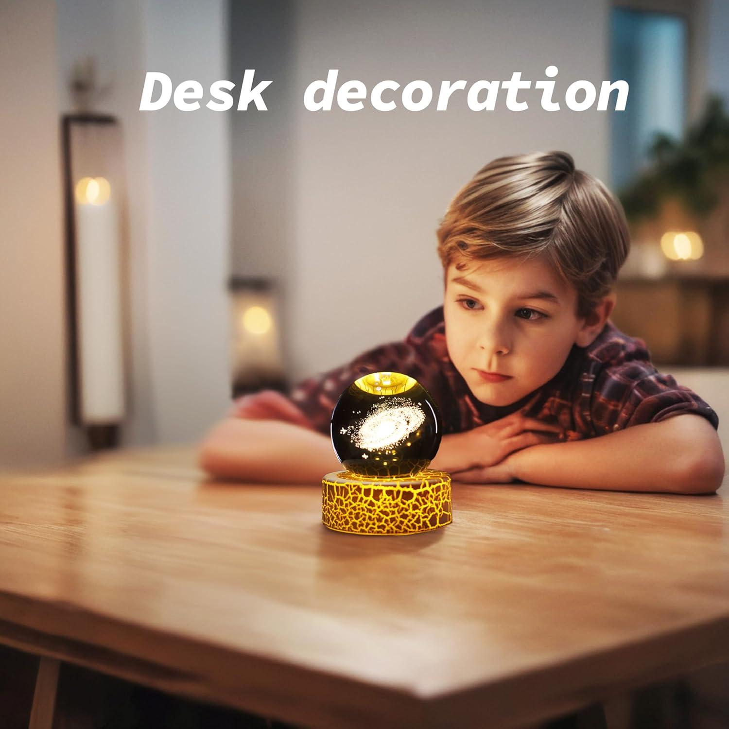 Luz Nocturna 3D Nebulosa Galáctica PETMIMIXD 6 cm LED