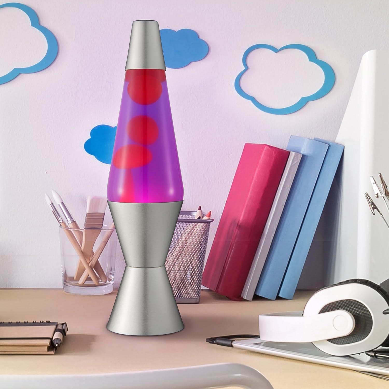 Lámpara de Lava Lava 2121 Púrpura/Rosa 36.83 cm Aluminio