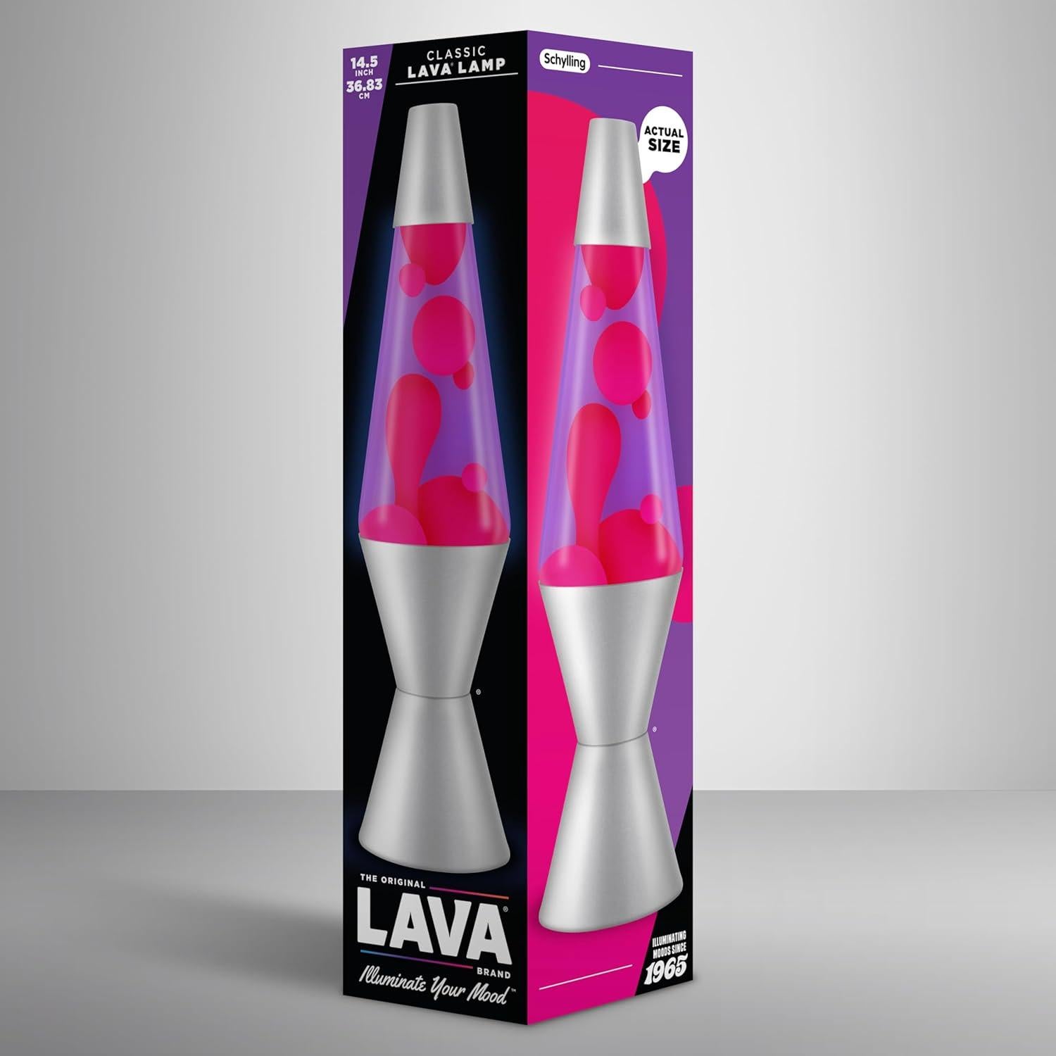 Lámpara de Lava Lava 2121 Púrpura/Rosa 36.83 cm Aluminio