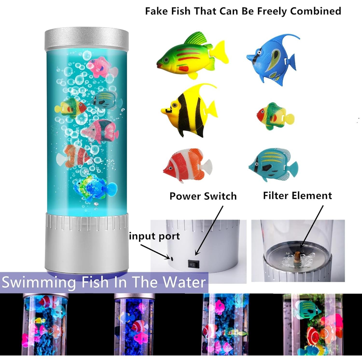 Lámpara Sensorial de Peces Burbuja LED 31.5cm LSH