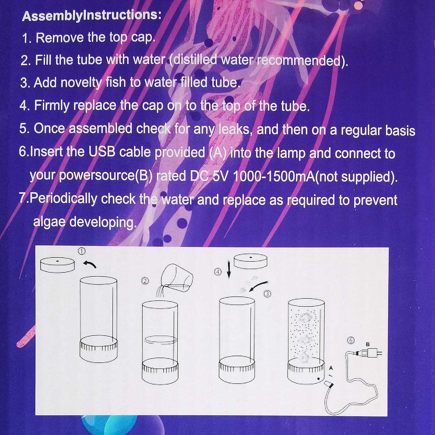 Lámpara Sensorial de Peces Burbuja LED 31.5cm LSH