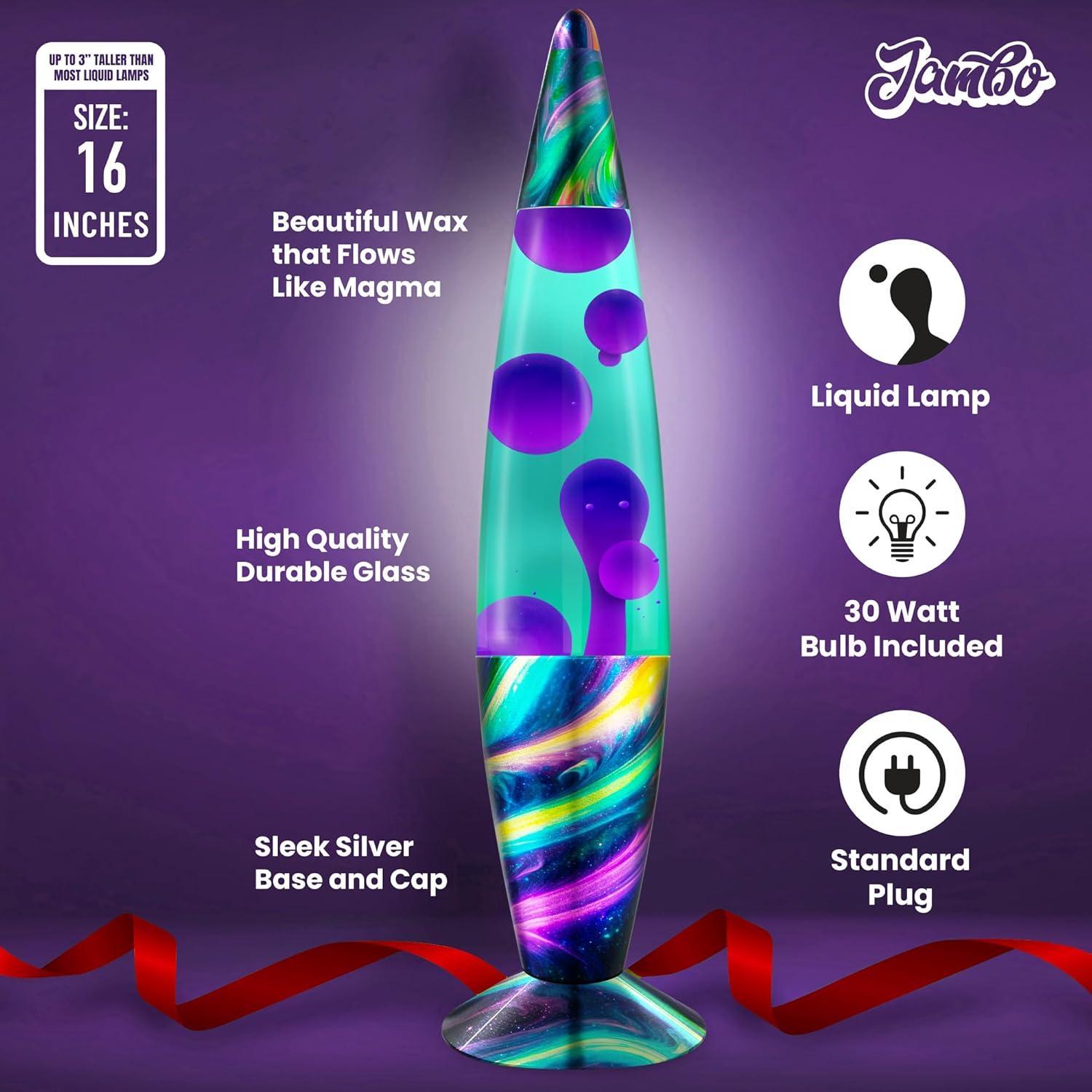 Lámpara de Movimiento Líquido Jambo 41cm Crepúsculo Neón