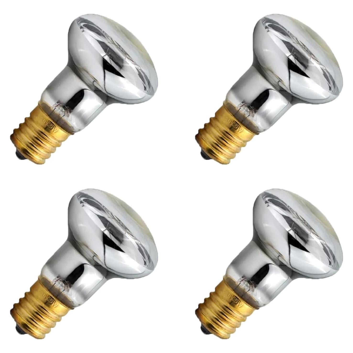 Paquete de 4 Bombillas R39 E17 30W para Lámparas de Lava