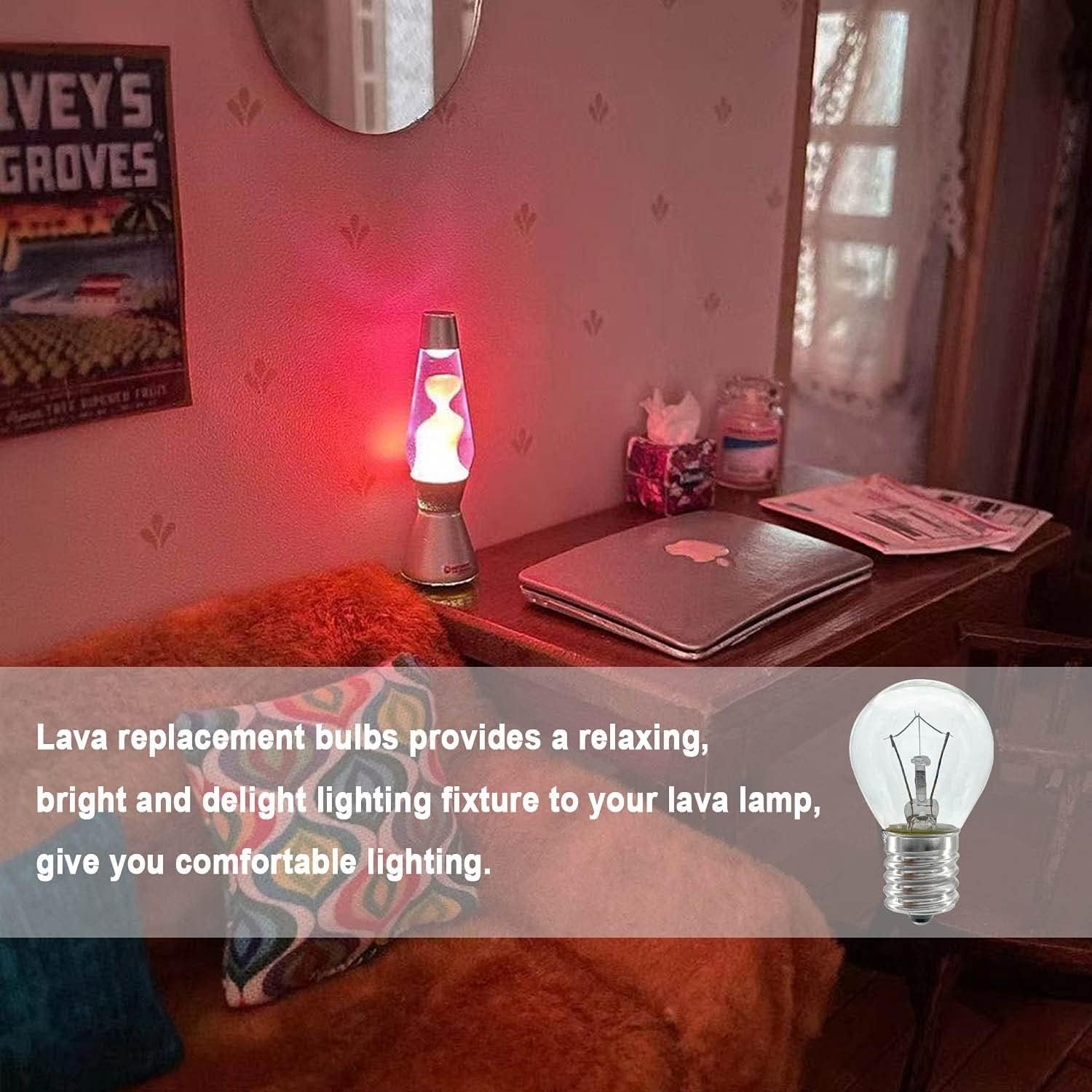 Bombillas de Lámpara de Lava Esslife S11 E17 25W - Paquete de 6