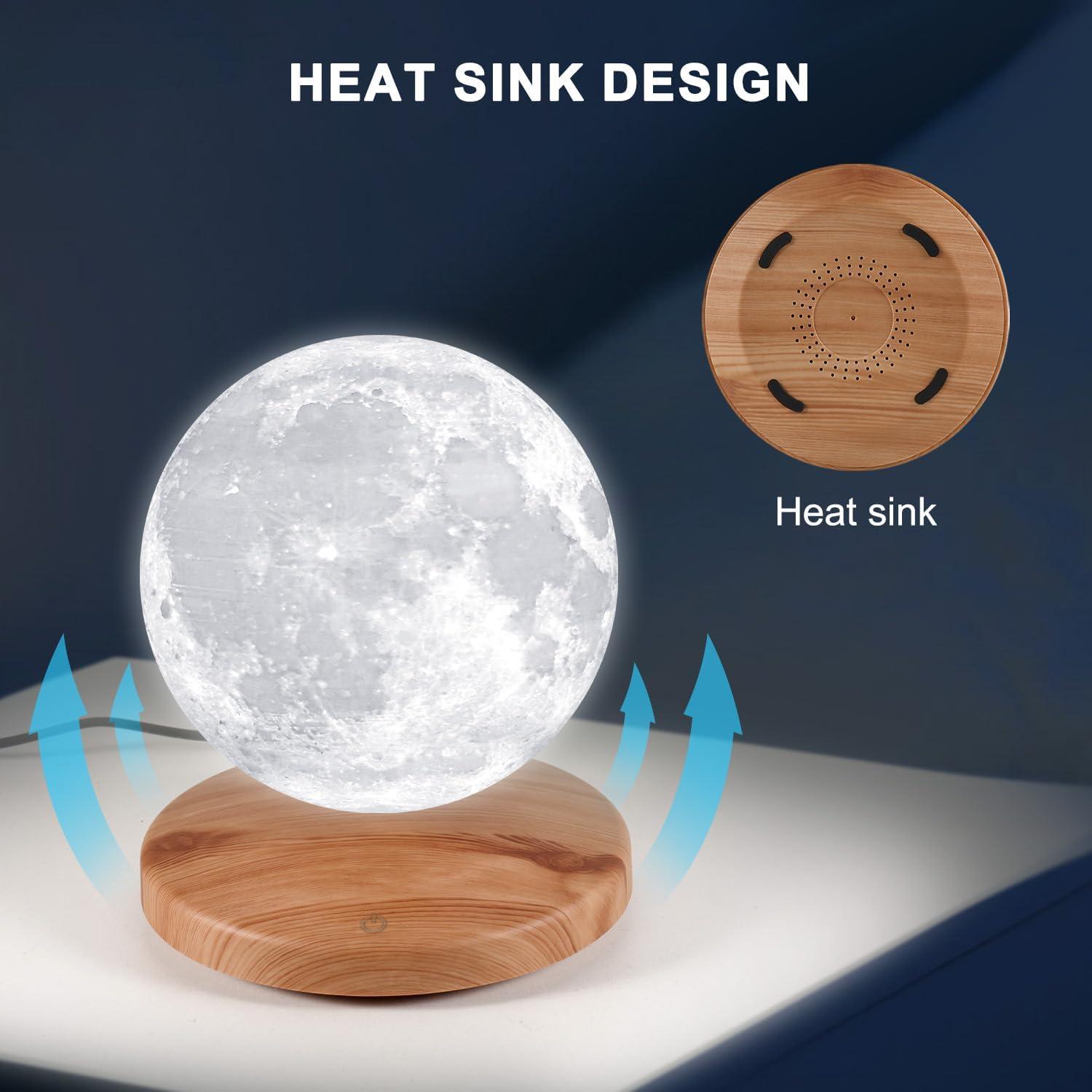 Lámpara de Luna Levitante GROPINFLY 15 cm 18 Colores LED