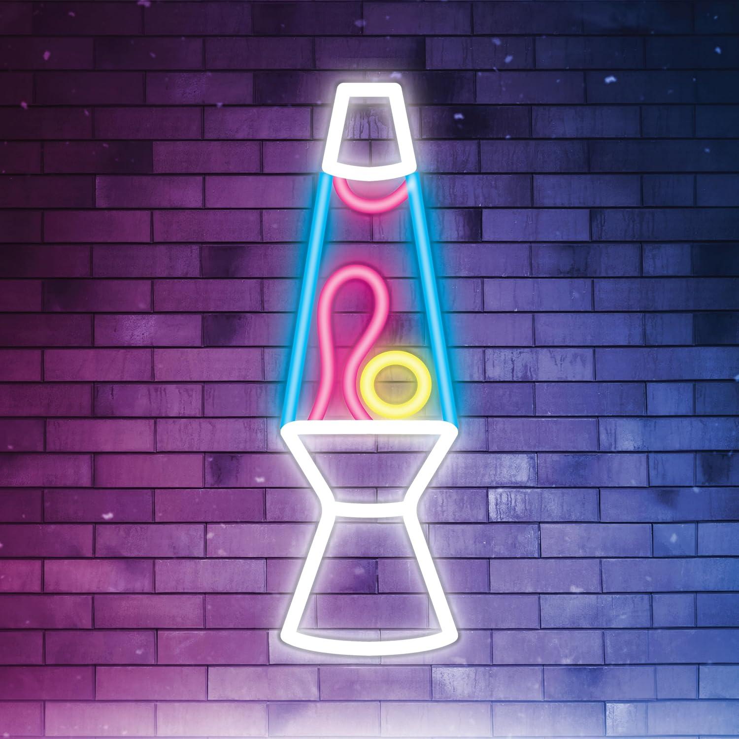 Lámpara de Lava Neon INNOVIBE 35.56 cm Rosa Amarilla LED