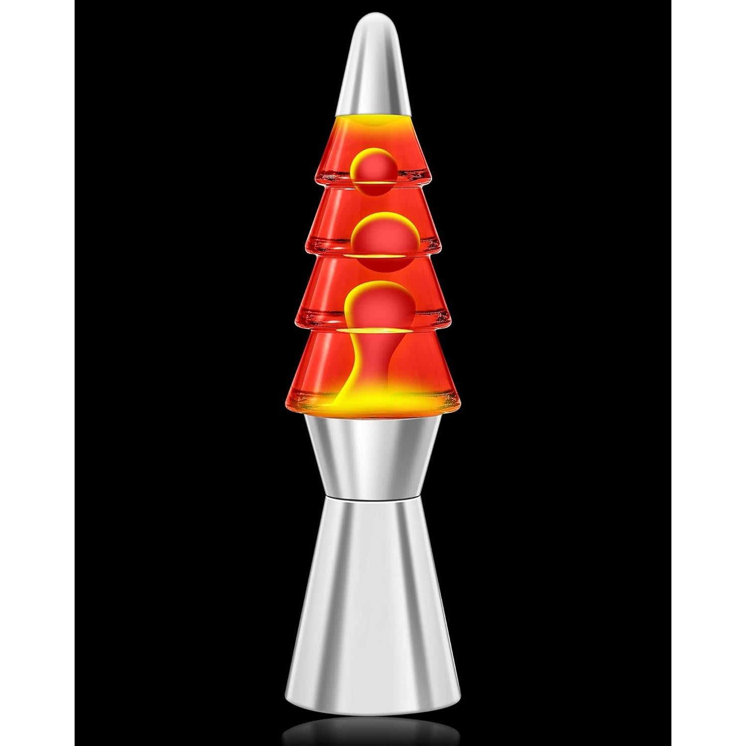 Lámpara de Mesa Lazzgan 36.8 cm Movimiento Líquido Rojo