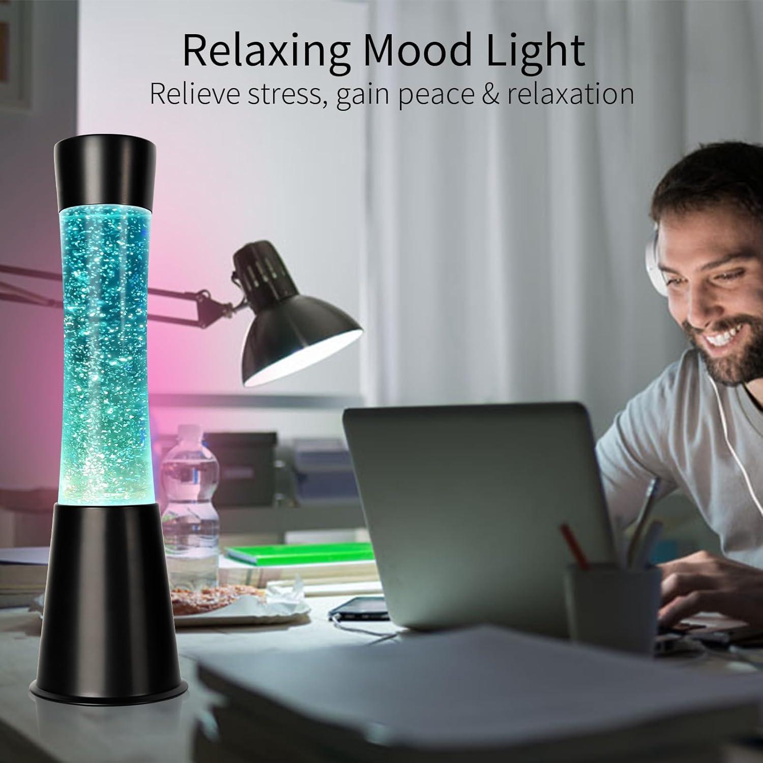 Lámpara de Brillo Azul 40.6 cm Zhrisezlava Decorativa