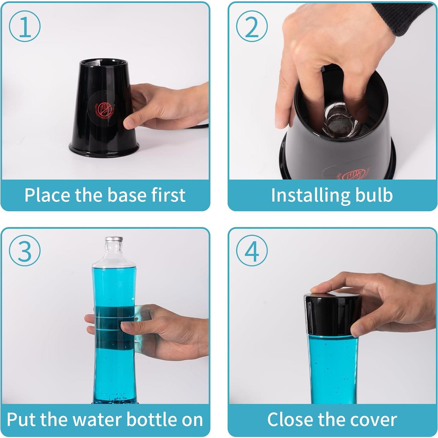 Lámpara de Brillo Azul 40.6 cm Zhrisezlava Decorativa