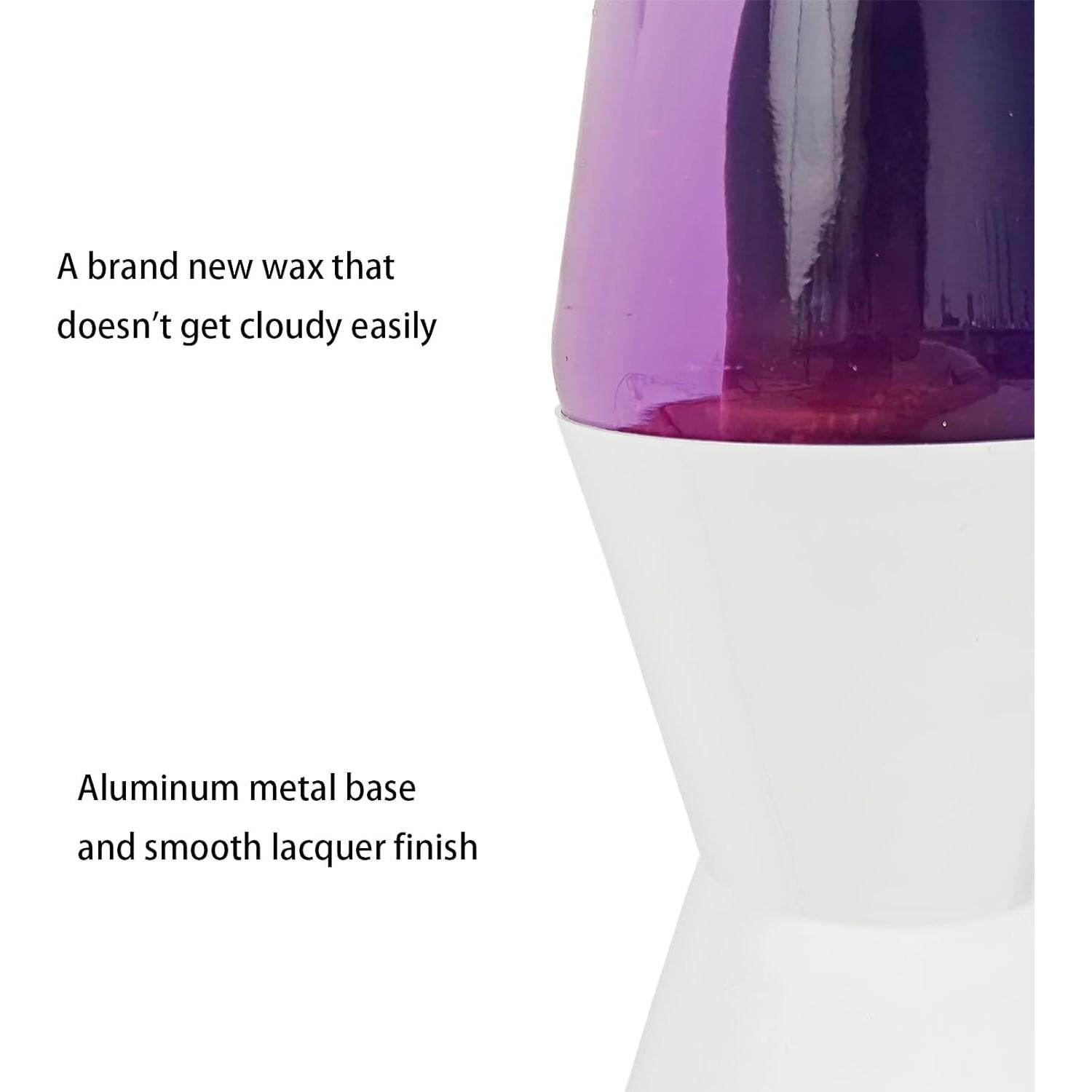 Lámpara de Magma Púrpura Zhrisezlava 39.37 cm con Cera