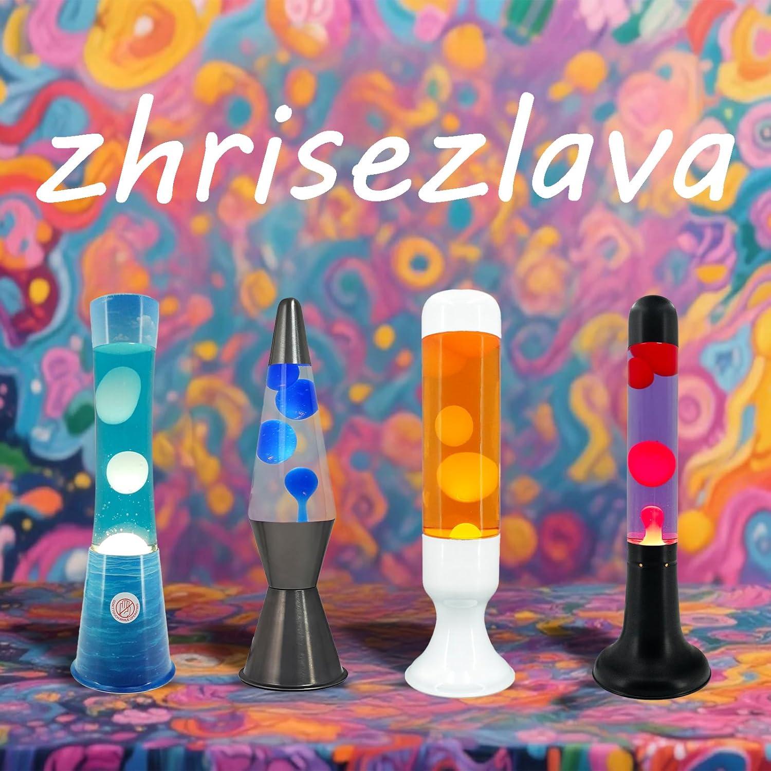 Lámpara de Magma Púrpura Zhrisezlava 39.37 cm con Cera