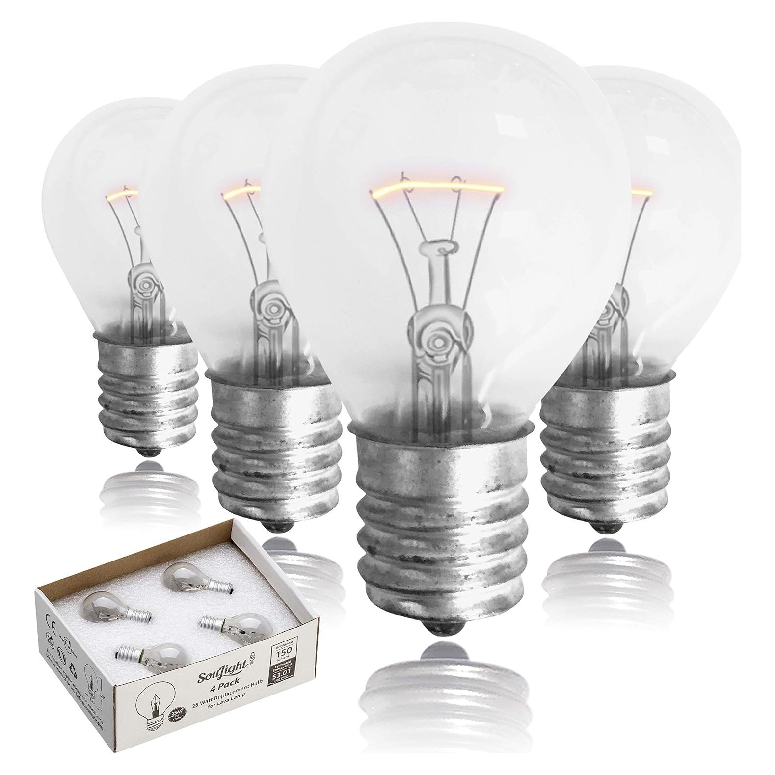 Bombilla Incandescente SouLight S11 E17 25W Paquete de 4
