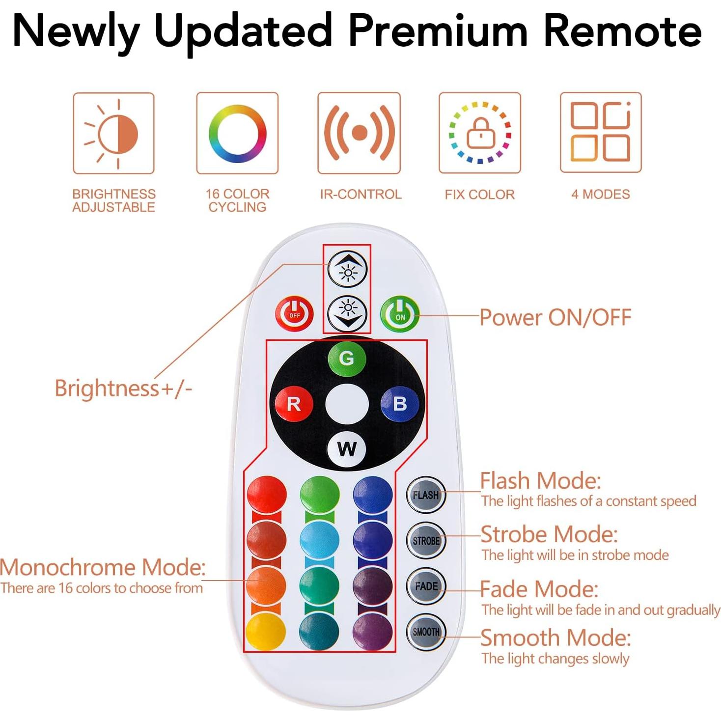 Lámpara de Sal del Himalaya Pursalt 5.5" con Control Remoto