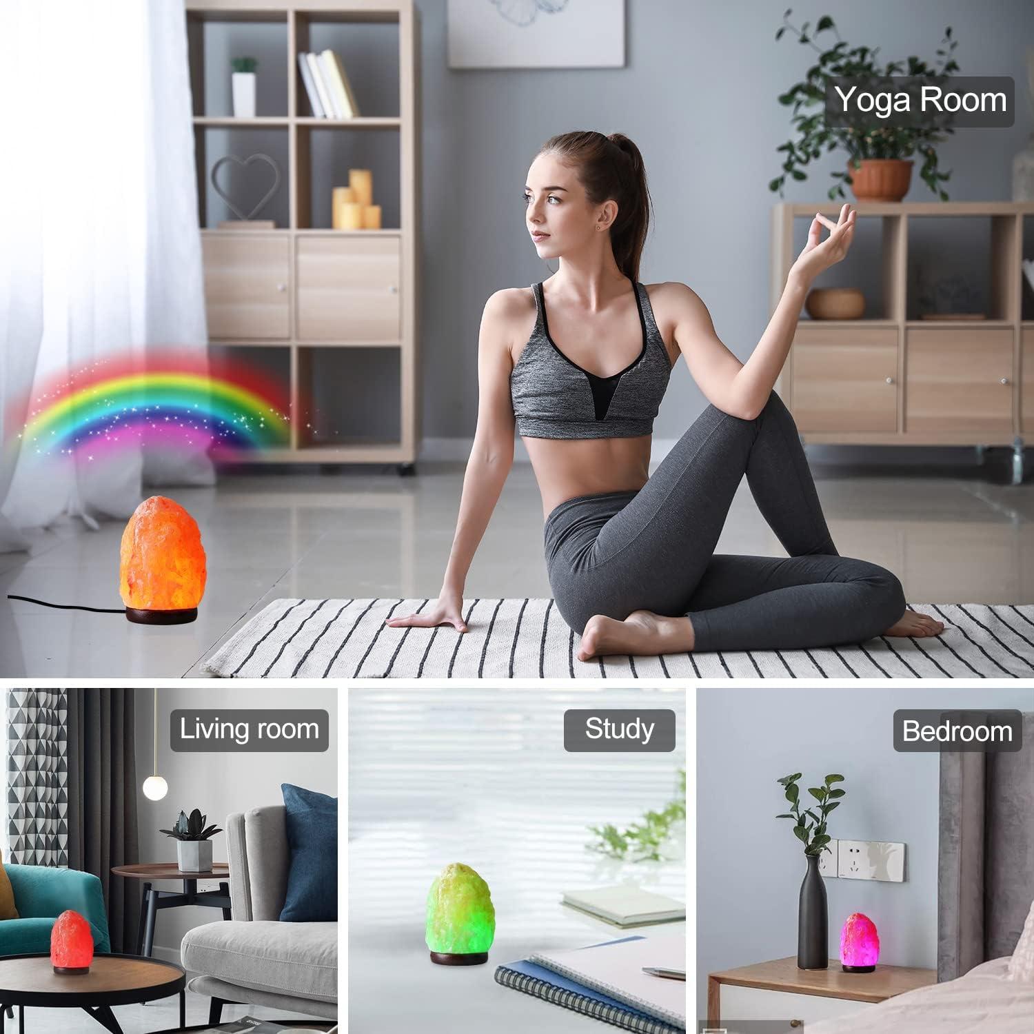 Lámpara de Sal del Himalaya Pursalt 5.5" con Control Remoto