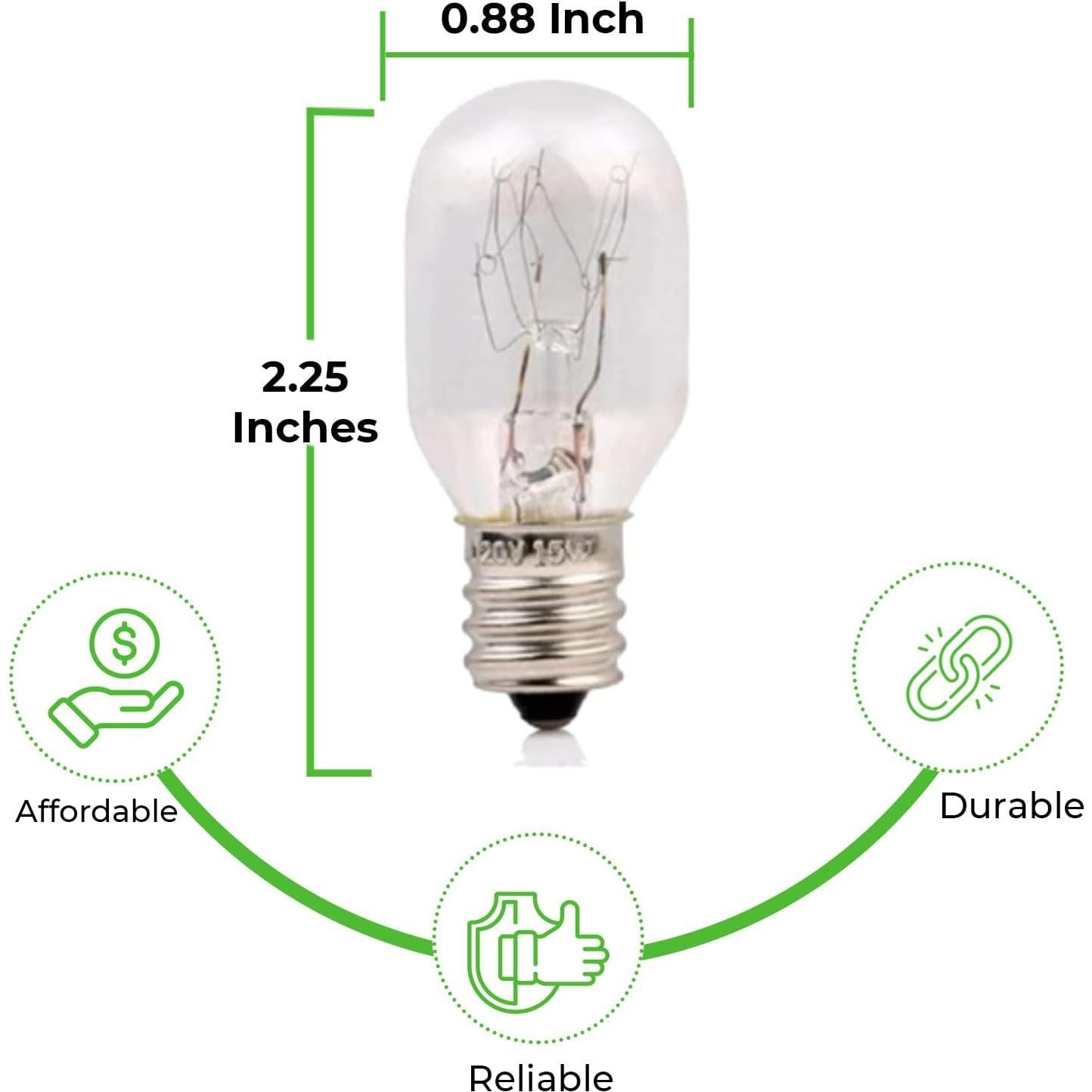 Bombillas Incandescentes T7 15W E12 para Lámparas de Sal - Paquete de 6